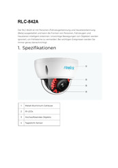 Reolink RLC-842A Bedienungsanleitung