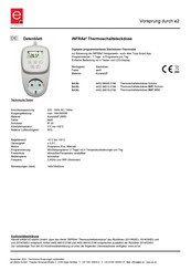 e2 elektro INFRAe2 Bedienungsanleitung