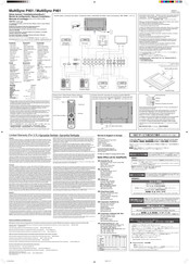 NEC MultiSync P461 Installationshandbuch