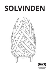 IKEA SOLVINDEN Bedienungsanleitung