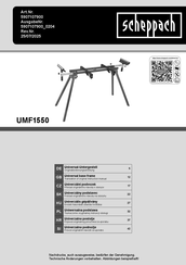 Scheppach UMF1550 Bedienungsanleitung