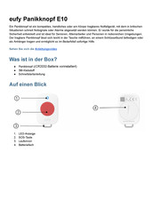 EUFY Smart Display E10 Kurzanleitung