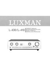 Luxman L-430 Bedienungsanleitung