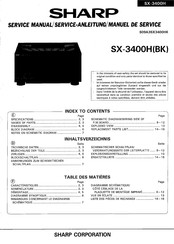 Sharp SX-3400H Serviceanleitung