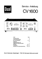 Dual CV1600 Serviceanleitung
