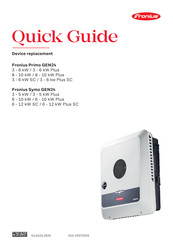 Fronius Primo GEN24 3.6 Plus Bedienungsanleitung