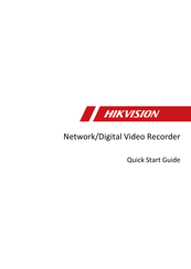 HIKVISION DS-7108HGHI-F1 Schnellstartanleitung