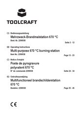 Toolcraft 2290938 Bedienungsanleitung