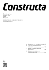 CONSTRUCTA CD30677 Gebrauchs- Und Montageanleitung