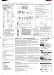 NEC MultiSync V651 Installationshandbuch
