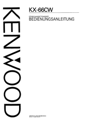 Kenwood KX-66CW Bedienungsanleitung
