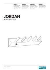 Micasa JORDAN 407338100000 Montageanleitung