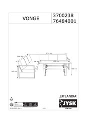 Jysk Jutlandia VONGE 3700238 Bedienungsanleitung