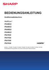 Sharp MultiSync PN-M502 Bedienungsanleitung