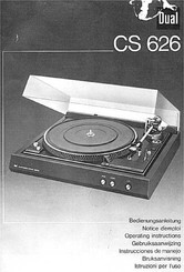 Dual CS 626 Bedienungsanleitung