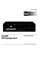 Dual CC 1462 Bedienungsanleitung