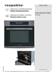 Respekta DIGI 8 BLACK STEEL Bedienungs- Und Installationsanleitung
