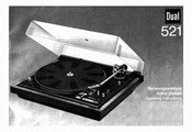 Dual 521 Bedienungsanleitung