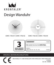 Krontaler SSWC-1702-01 Original Bedienungsanleitung