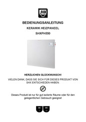Shx SHXPH550 Bedienungsanleitung