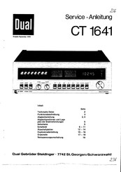 Dual CT 1641 Serviceanleitung