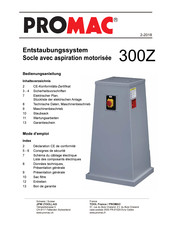 Promac 300Z Bedienungsanleitung