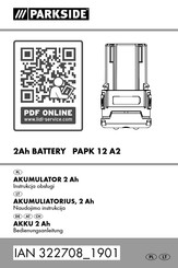 Parkside 322708 1901 Bedienungsanleitung