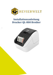 Brother QL-800 Installationsanleitung