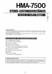 Hitachi HMA-7500 Bedienungsanleitung