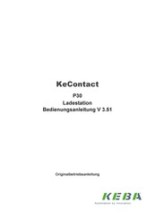 Keba KeContact P30 Bedienungsanleitung