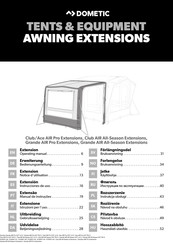 Dometic Grande AIR Pro Extensions Betriebsanleitung
