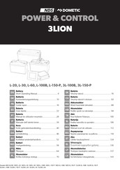 Dometic POWER & CONTROL 3LION L-150-P Kurze Betriebsanleitung
