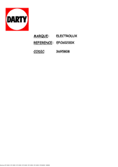 Electrolux EFC 60400 Benutzerhandbuch