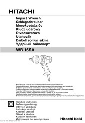 Hitachi WR 16SA Handhabungsanleitung