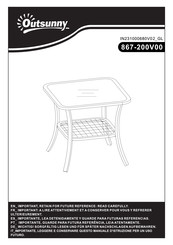 Aosom Outsunny 867-200V00 Bedienungsanleitung