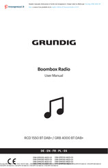 Grundig RCD 1550 BT DAB+ Benutzerhandbuch