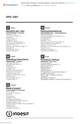 Indesit DPG 16B1 Bedienungsanleitung
