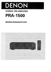 Denon PRA-1500 Bedienungsanleitung