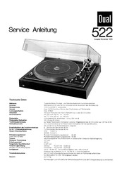 Dual 522 Serviceanleitung