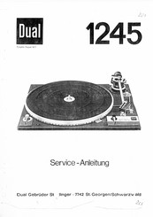 Dual 1245 Serviceanleitung
