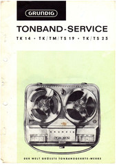 Grundig TK19 Service