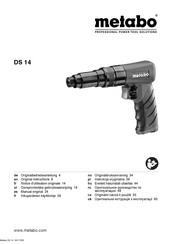 Metabo DS 14 Originalanweisungen
