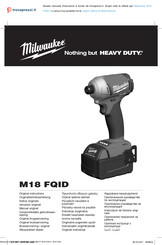 Milwaukee M18 FQID Originalanweisungen