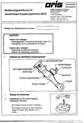 Oris AK24 Bedienungsanleitung