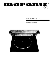 Marantz TT 42 Bedienungsanleitung