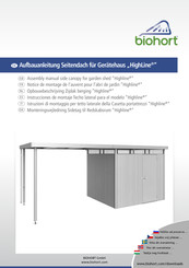 biohort HighLine Aufbauanleitung