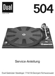 Dual 504 Serviceanleitung