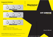 Blackstar HT-DRIVE Valve Boost Bedienungsanleitung