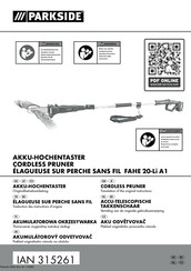 Parkside FAHE 20-Li A1 Bersetzung Der Originalbetriebsanleitung