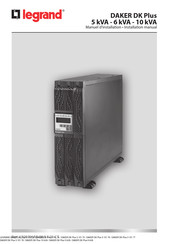 LEGRAND DAKER DK Plus 3 101 75 Installationsanleitung